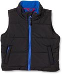 Amazon Essentials Big Boys' Heavy-Weight Puffer Vest, Black, Large