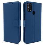 Pikkme Flip Cover for Samsung Galaxy M31 / F41 / M31 Prime PU Leather Wallet Flip Case for Samsung Galaxy M31 / F41 / M31 Prime(Blue)