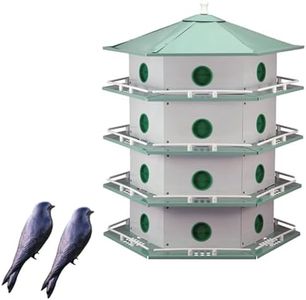 Heath 24-Room Deluxe Purple Martin House with Decoys