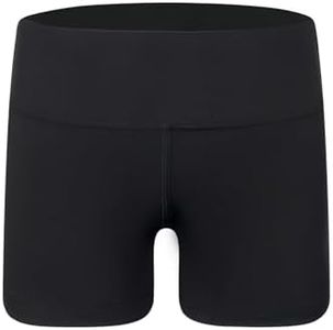 Girls Dance Shorts Size 8-9 Years Old Solid Black Cool High Waisted Athletic Volleyball Short for Kids Cheer Ballet Yoga