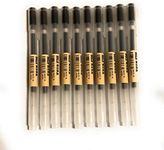 Moma Muji Gel Ink Ball Point Pen, 0.38-mm, Black, 10 Pcs