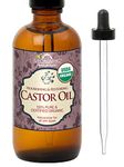 US Organic Castor Oil, USDA Certified Organic,Expeller Pressed, Hexane Free, 100% Pure & Natural moisturizing and emollient properties, For Skin, Hair Care, Eyelashes, DIY projects (4 oz (115 ml))