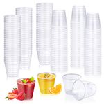 Kssvzz 150Pcs Plastic Shot Glasses, 1oz/30 ml Clear Disposable Shot Cups, Mini Party Tasting Cups for Whiskey, Jello Shots, Liquor, Sauce, Dips