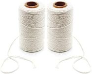 Benvo Cooking Twine 656 Ft Kitchen Cotton String 2mm Bakers Twine Natural Jute Twine 2 Ply String Rope Cord Wrapping, Ornaments, Baking, Butchers, Sausage, DIY Arts and Crafts-Beige