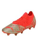 Puma Mens Future Z 1.4 NJR FG/AG Fiery Coral-Gold Football Shoe - 10 UK (10710401)