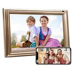 WiFi Digital Photo Frame 10.1 Inch IPS HD Cloud Smart Digital Picture Frame,16GB Storage, Wall Mountable, Auto-Rotate, Share Photos via App, Email, Send Photos from Anywhere