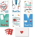 Confetti Healthcare Workers Thank You Card (Pack of 12), Medical Appreciation Card for Nurses, Doctors EMTs Essential Workers Gift Card Set with Envelopes