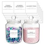 Mustry Glass Jars for Laundry Room 