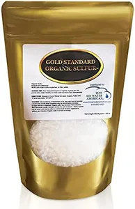 Gold Standard Organic Sulfur Crystals 1lb - 99.9% Pure MSM Crystals - Largest Granular Flakes Sulfur - 3rd Party Tested MSM Powder