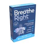 Breathe Right Clear Small/Medium 10 Pieces, Nasal Strips for Snoring, Nose Strips for Breathing, Blocked Nose Relief, Drug-free Snoring Aid for Men and Women, Packaging may vary