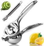 Lemon Squeezer, Lemon Squeezer Juicer, Citrus Juicer Handheld, Lemon Juicer, Stainless Steel Juicer Hand Press, Manual Citrus Press with Zester