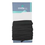 Black Elastic Cord 6mm (1/4 Inch) | 10 Metres Flat Elastic Band | Stretchable Elastic String Rope Dressmaking Waistband for Sewing, Knitting, Arts and Crafts, Clothing, DIY Projects