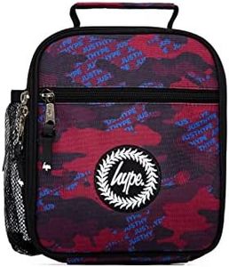 HYPE Burgundy & Blue Logo CAMO Lunchbox, Red, One Size, Casual