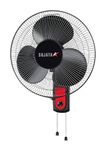 Sujata Wall Fan | 2 Years Warranty | 400 mm Sweep Wall Mount Fans for Home, Wall Fan for Living Room with 100% Copper Motor, 120 Ribs Guard, 3 Speed Control, Strong Airflow & Low Noise (SWF27 - Black)