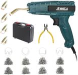 Hot Stapler Plastic Welding Machine Repair Welder Kit, Car Bumper Repair Kit with 800Pcs Flat/Wave/Outside Inside Corner Hot Staples for Repairing Crack Broken Plastic