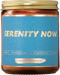 Serenity Now Lavender Scented Soy Candle, 9oz - Seinfeld Merch Gifts for Women and Men ; Seinfeld TV Show Merhchandise ; Seinfeld Christmas Gift Idea ; Funny Relaxing Candle Gift for Him & Her