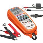 Tecmate Optimate DC to DC, TM-500v3, 6-Step 12V/12.8V 2A Sealed DC to DC Battery Saving Charger & maintainer, Orange