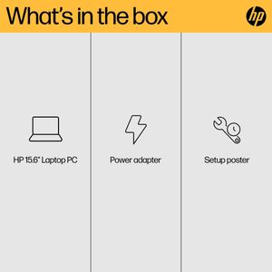 HP 15.6" Laptop – AMD Ryzen 5, 16GB RAM, 512GB SSD, FHD, Jet Black