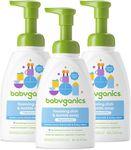 Babyganics Foaming Dish & Bottle Soap, Pump Bottle, Fragrance Free, 16oz, 3 Pack, Packaging May Vary