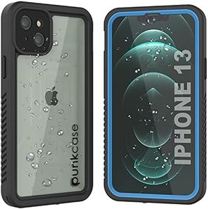 Punkcase for iPhone 13 Waterproof Case [Extreme Series] [Slim Fit] [IP68 Certified] [Shockproof] [Snowproof] Armor Cover W/Built in Screen Protector for iPhone 13 (6.1") (2021) (Blue)