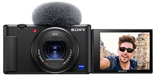 Sony Digital Camera ZV-1 Only (Compact, Video Eye AF, Flip Screen, in-Built Microphone, 4K Vlogging Camera for Content Creation) - Black