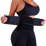 SlimmKISS Women Waist Trainer Belt Corset Body Shaper Trimmer Slimmer Compression Band for Weight Loss Workout Fitness, Blue, XX-Large