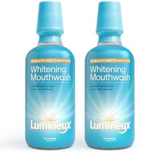 Lumineux Teeth Whitening Mouthwash, 16 Oz. 2 Pack - Peroxide Free - Enamel Safe - Whitening Without The Sensitivity - Certified Non-Toxic - NO Alcohol, Fluoride & SLS Free