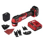 SKIL PWRCore12Brushless 12V Oscillating Tool Kit with 40pcs Accessories, Includes 2.0Ah Lithium Battery and PWRJump Charger - OS592702