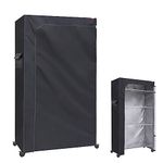 ZYSUOR Wire Shelving Cover Shelf Cover Rack Dust Cover 36X18X72 The bi-Directional Zipper Design can be Opened up, Down, or All for Easy Access (No Shelves,Black Cover only)