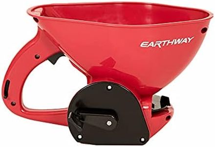 EarthWay 14014 4 LB Ergonomic Hand Spreader with Built-in Ergonomic Trigger for Comfort and Adjustable Reel Control and Sealed Gearbox and High-Speed Crank