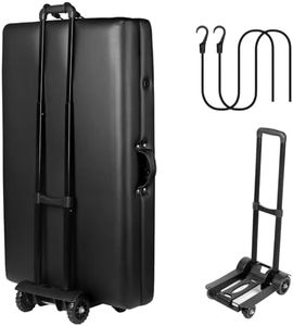 Masajeo Massage Table Cart Portable Massage Table Traveler Cart Massage Table Cart with Wheels Portable Massage Table Carrier Trolley Telescoping Handle Fits Most Sizes Sturdy Foldable Light Durable