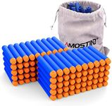 AMOSTING Refill Darts 100PCS Bullets Ammo Pack Compatible for Nerf N-Strike Elite 2.0 Series DinoSquad – Work with All Elite Blasters Blue