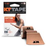 KT Tape Kinesiology Tape, Original Cotton Elastic Therapeutic Tape, 16-Feet, Uncut Roll, Beige