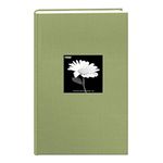 Pioneer Photo Albums 300 Pocket Fabric Frame Cover Photo Album, Sage Green