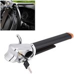 Car Steering Wheel Lock, Folding Anti-Theft High-Security Device 3-Direction Airbag Lock with Keys Suitable Hook Crook for Van Truck Car