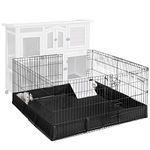 Aivituvin Pet Playpen Indoor Outdoor Small Animal Cage Metal Wire Fence for Rabbit,Guinea Pig, Bunny