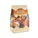 Elvan Truffle Assortment Mini Bag, Truffle Mix Assortment Of Hazelnut, Strawberry and Coconut flavoured cream filled rice puff milk cocoa products (150 gram) (Pack of 1)