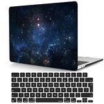 Hard Cover Compatible with MacBook Air 11 Inch Case Model A1370 A1465 2012 2013 2014 2015 2016 2017 2018 Release, Air 11.6 Inch Plastic Hard Cover with Soft Keyboard Cover skin, Starry Sky