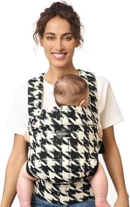 Momcozy Baby Carrier - Ergonomic, Cozy and Lightweight Carrier for 3-24 Months, Effortless to Put On, Ideal for Hands-Free Parenting, Enhanced Lumbar Support, Houndstooth