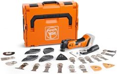 FEIN Oscillating Multi Tool AMPShare MultiMaster AMM 700 Max Top AS 18V Cordless Brushless Multitool with 60pcs Accessories in Carry Case Powerful Tool for Professionals & Homeowners 71293663000