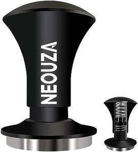 NEOUZA Espresso Tamper V2 Dual Calibrated Spring Loaded for Coffee Machine Portafilter, Anti Pressure Deflection, Refined Handle, Stainless Ripple Base (58.3mm)