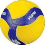 Mikasa V330W, Competition Club Indoor Game Volleyball, Blue/Yellow