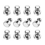 12 PCS Fridge Magnets Magnetic Push Pins, Thumbtack Magnet, Whiteboard Magnets, Map Magnets, Office Magnets, DIY Magnets for Fridge, Whiteboard, Craft