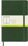 Moleskine Classic Notebook, Hard Cover, Large (5" x 8.25") Plain/Blank, Myrtle Green, 240 Pages