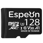 Espeon Micro SD Card 128GB with SD Adapter for Smartphone and Tablet MicroSDXC Memory Expansion, Nintendo-Switch, Portable Game Consoles. 4K Video Playback, A1 UHS-I U3 V30 C10, Up to 95MB/s Read