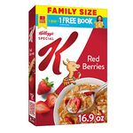 Kellogg's Special K, Breakfast Cereal, Red Berries, With Real Strawberries, Value Size, 16.9oz Box