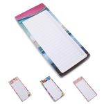 Fashion Stationery To Do List Notebook Shopping Notepads Planner Magnetic Notepad Tear Off List Pad for Fridge (Bright Marble List Pad)