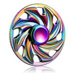 SCIONE Fidget Spinner Graduation Gifts Metal Stainless Steel Bearing 3-5 Min High Speed Stress Relief Spinner ADHD Anxiety Toys for Adult Kid Autism Fidget Best Hand Toy Focus Fidgeting(Round Gear)