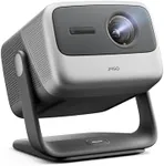 JMGO N1S Pro Triple Laser 4K Projector with WiFi and Bluetooth, 2250 ISO Lumens, 1600:1 Contrast, Netflix, GTV, 360° Real-time Auto Focus, 300", HDR10, Dolby Digital Plus, Portable for Home Outdoor