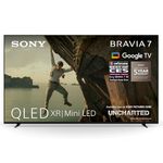 Sony BRAVIA 7 QLED (XR l Mini LED), K65XR70, 65 Inch 4K HDR Google Smart TV, Gaming Features for PlayStation 5, IMAX Enhanced, Dolby Vision Atmos, Chromecast, AirPlay, 120Hz, 5 Year Warranty